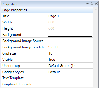 page properties