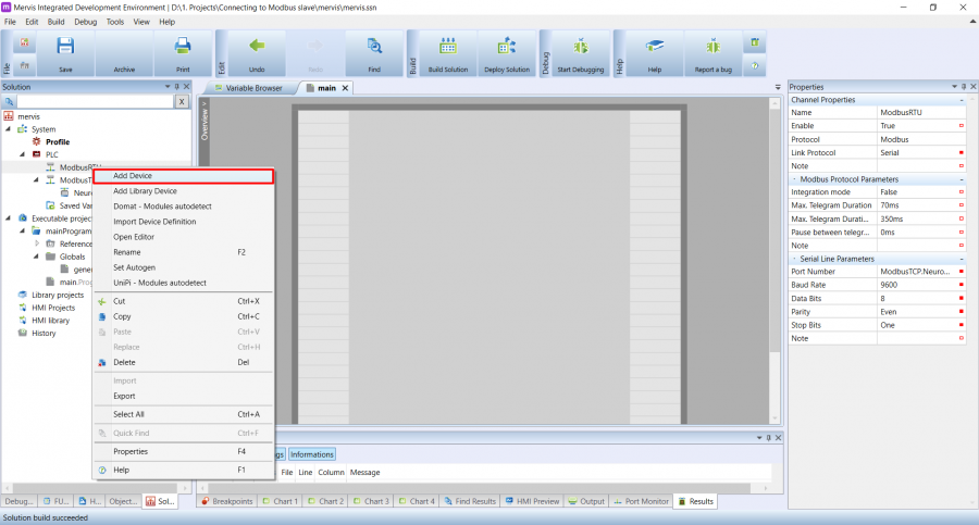  Přidání obecného Modbus zařízení 